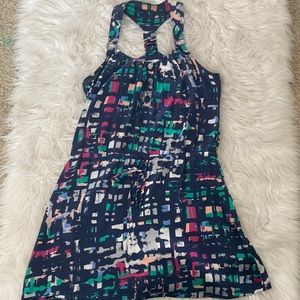 Ya Los Angeles, size large, midi dress with buttons and tie at the waist.
